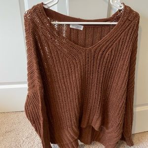 Rusty orange knit sweater size small
